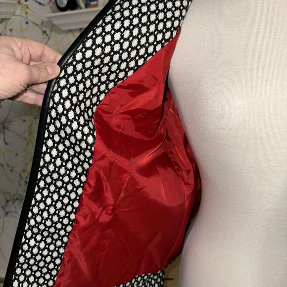 Lavender & Honey Honeycomb Design Open Front Blazer Jacket - Picture 2 of 9